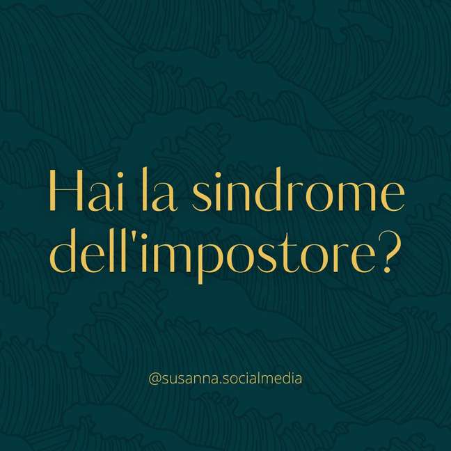 Grafica social: «Hai la sindrome dell'impostore?»